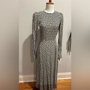Reformation long sleeve midi dress, floral print, size 0, new without tags.
